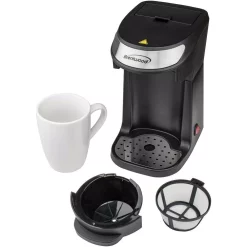 Coffee Makers Brentwood 1-Cup Black Single-Serve Coffee Maker With Mug 14 Coffee Makers Brentwood 1-Cup Black Single-Serve Coffee Maker With Mug -Costway Shop black brentwood single serve coffee makers ts 111bk fa 1000