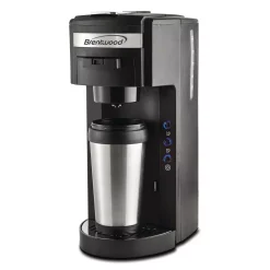 Coffee Makers Brentwood Black Single Serve Coffe Maker With Stainless Steel Coffee Mug 3 Coffee Makers Brentwood Black Single Serve Coffe Maker With Stainless Steel Coffee Mug -Costway Shop black brentwood single serve coffee makers ts114 e1 1000