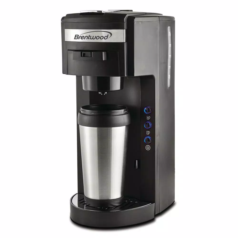 Brentwood Black Single Serve Coffe Maker with Stainless Steel Coffee Mug Coffee Makers Brentwood Black Single Serve Coffe Maker With Stainless Steel Coffee Mug -Costway Shop black brentwood single serve coffee makers ts114 e1 1000