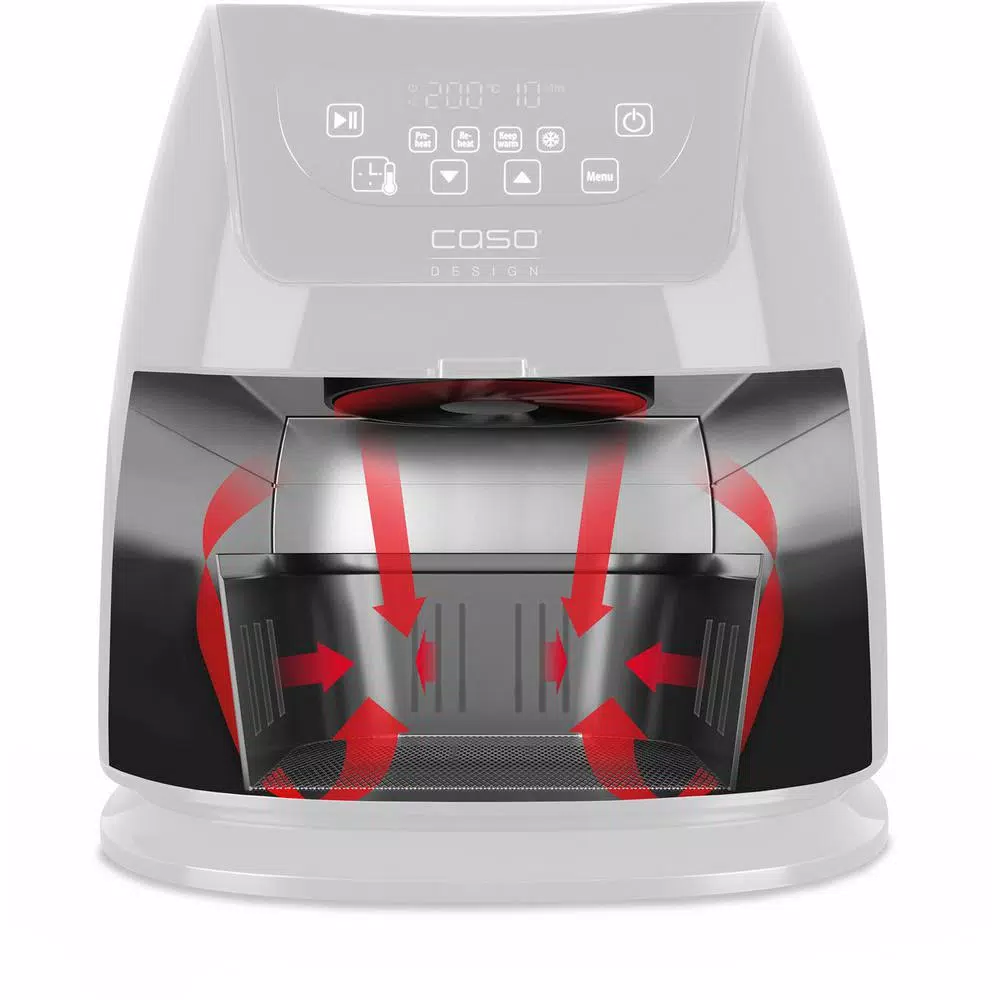 Air Fryers CASO 3.2 Qt. Black Air Fryer With Barbecue Accessories 5 Air Fryers CASO 3.2 Qt. Black Air Fryer With Barbecue Accessories - Image 3