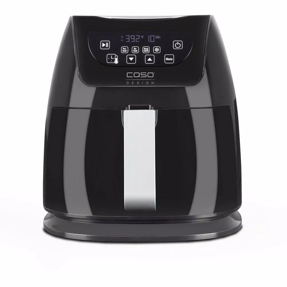 Air Fryers CASO 3.2 Qt. Black Air Fryer With Barbecue Accessories 3 Air Fryers CASO 3.2 Qt. Black Air Fryer With Barbecue Accessories