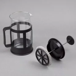 Coffee Makers Creative Home 1000 Ml (34 Oz.) 4 Cups Glass French Press Coffee Plunger Tea Maker For Loose Tea Leaves Or Coffee, Black -Costway Shop black creative home french presses 45007 4f 1000