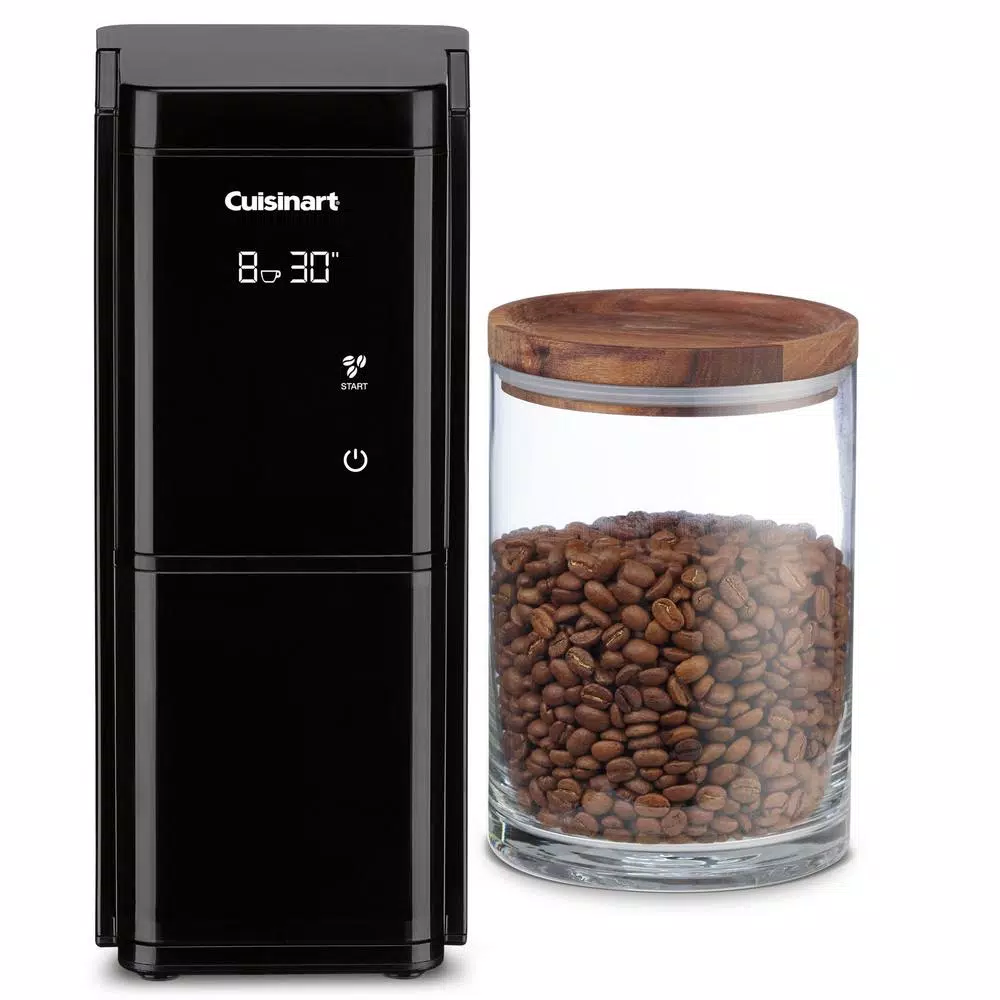 Cuisinart Touchscreen 8 oz. Black Burr Coffee Grinder Coffee Makers Cuisinart Touchscreen 8 Oz. Black Burr Coffee Grinder -Costway Shop black cuisinart coffee grinders dbm t10 4f 1000
