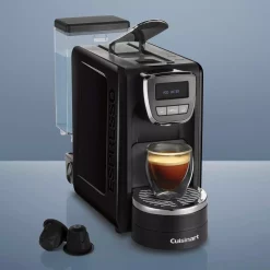 Coffee Makers Cuisinart 1-Cup Espresso Defined Black Espresso Machine -Costway Shop black cuisinart espresso machines em 15 4f 1000