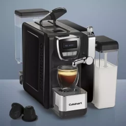 Coffee Makers Cuisinart 1-Cup Espresso Defined Black Espresso, Cappuccino And Latte Machine -Costway Shop black cuisinart espresso machines em 25 1f 1000