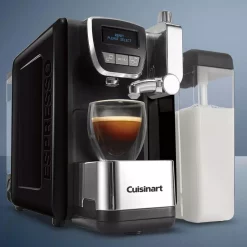 Coffee Makers Cuisinart 1-Cup Espresso Defined Black Espresso, Cappuccino And Latte Machine -Costway Shop black cuisinart espresso machines em 25 4f 1000