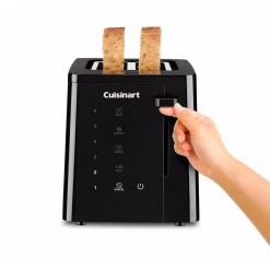 Toasters Cuisinart Touchscreen 2-Slice Black Wide Slot Toaster 10 Toasters Cuisinart Touchscreen 2-Slice Black Wide Slot Toaster -Costway Shop black cuisinart pop up toasters cpt t20 4f 1000