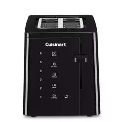Toasters Cuisinart Touchscreen 2-Slice Black Wide Slot Toaster
