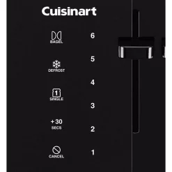 Toasters Cuisinart Touchscreen 4-Slice Black Wide Slot Toaster 10 Toasters Cuisinart Touchscreen 4-Slice Black Wide Slot Toaster -Costway Shop black cuisinart pop up toasters cpt t40 1f 1000