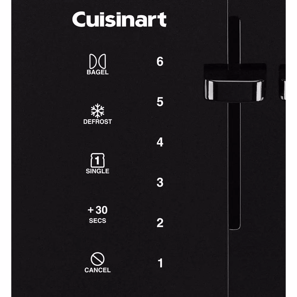 Toasters Cuisinart Touchscreen 4-Slice Black Wide Slot Toaster 6 Toasters Cuisinart Touchscreen 4-Slice Black Wide Slot Toaster - Image 4