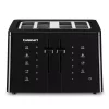 Toasters Cuisinart Touchscreen 4-Slice Black Wide Slot Toaster -Costway Shop black cuisinart pop up toasters cpt t40 64 1000