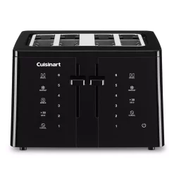 Toasters Cuisinart Touchscreen 4-Slice Black Wide Slot Toaster
