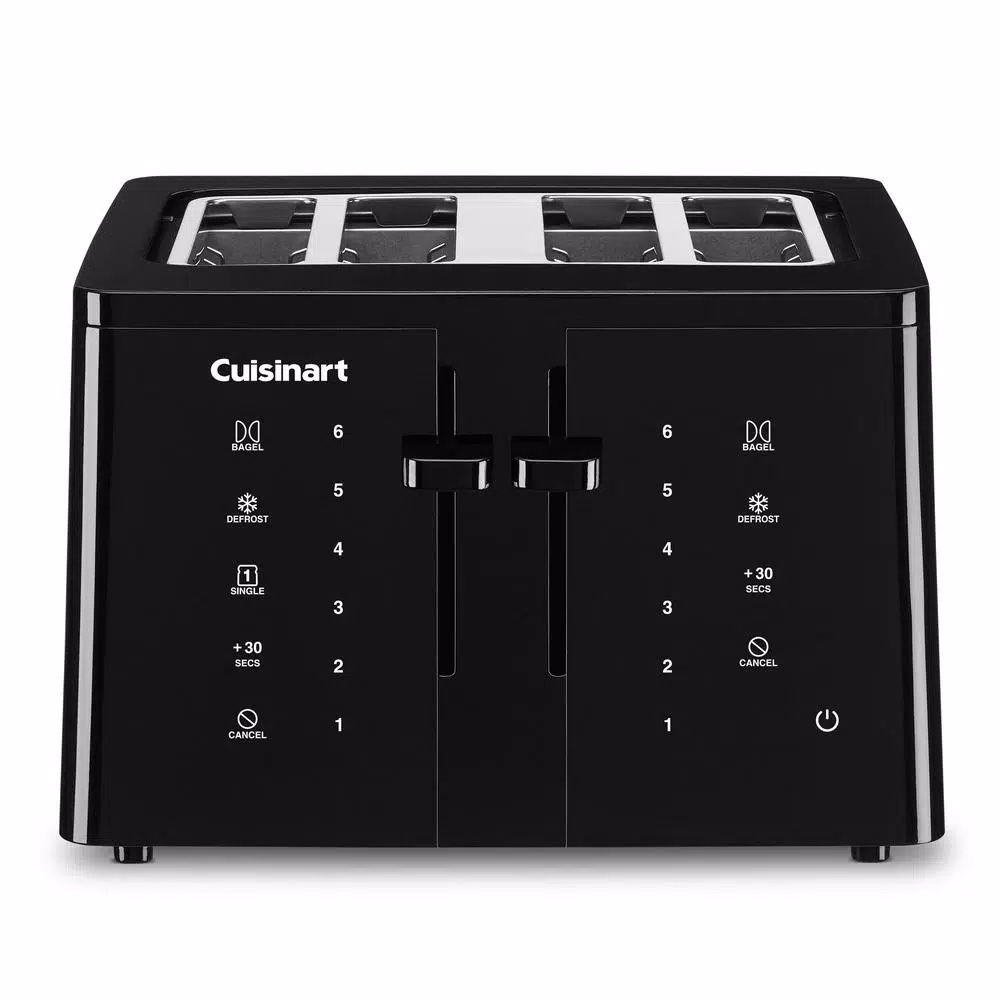 Toasters Cuisinart Touchscreen 4-Slice Black Wide Slot Toaster 3 Toasters Cuisinart Touchscreen 4-Slice Black Wide Slot Toaster