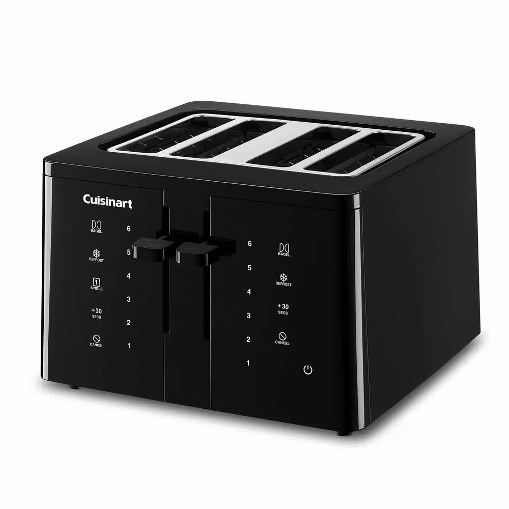 Toasters Cuisinart Touchscreen 4-Slice Black Wide Slot Toaster 4 Toasters Cuisinart Touchscreen 4-Slice Black Wide Slot Toaster - Image 2