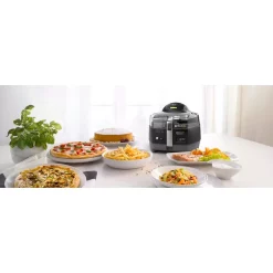 Cookers DeLonghi MultiFry FH1363 4.75 Qt. Black Electric Multi-Cooker And Air Fryer -Costway Shop black delonghi multi cookers fh1363 1 bk 31 1000