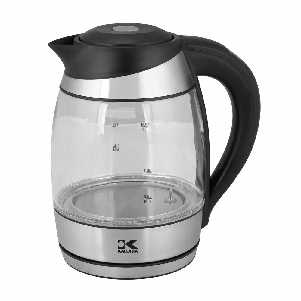 KALORIK 7.5-Cup Black Stainless Steel Cordless Electric Kettle with Keep Warm Setting Electric Kettles KALORIK 7.5-Cup Black Stainless Steel Cordless Electric Kettle With Keep Warm Setting -Costway Shop black glass stainless kalorik electric kettles jk 42656 bk 64 1000