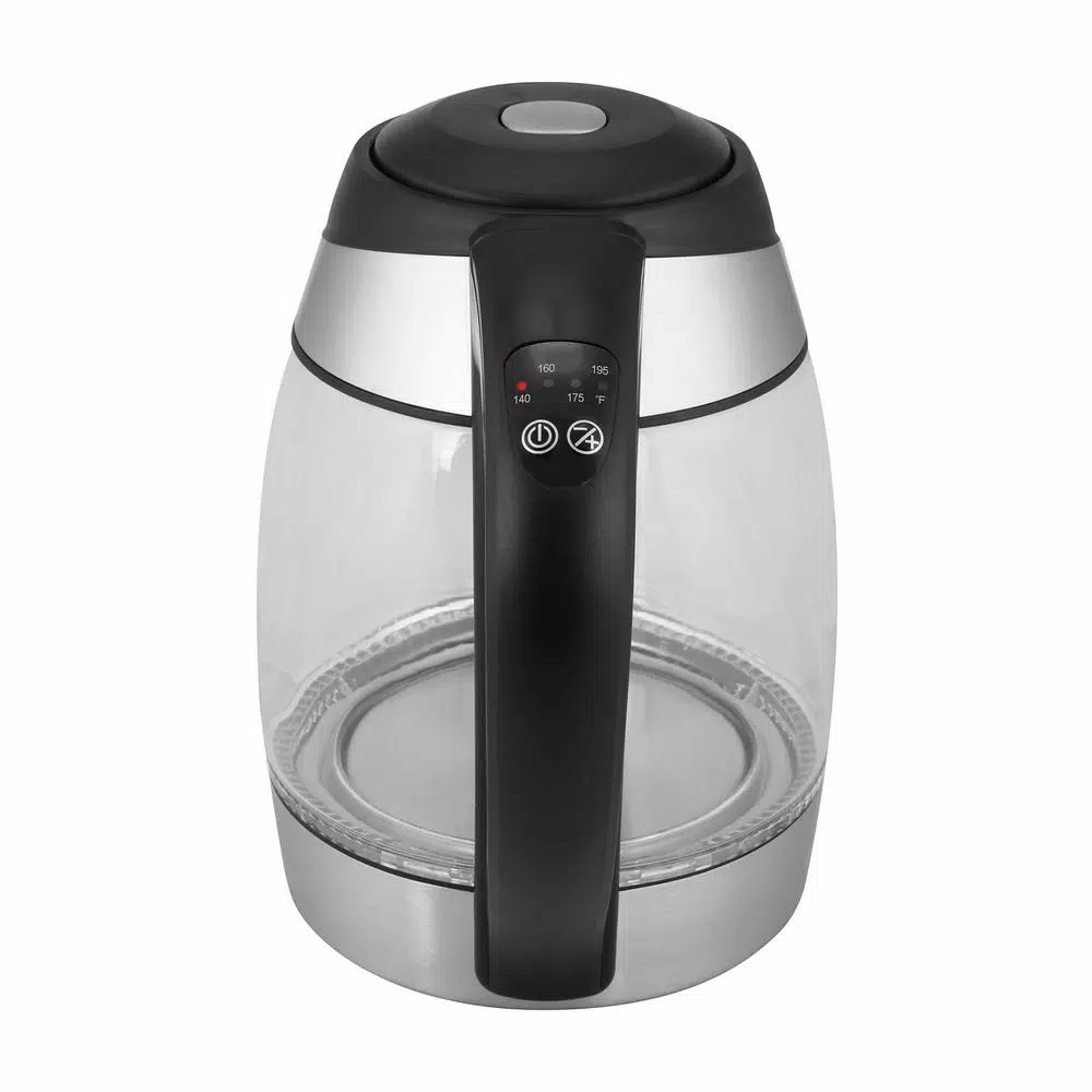 KALORIK 7.5-Cup Black Stainless Steel Cordless Electric Kettle with Keep Warm Setting Electric Kettles KALORIK 7.5-Cup Black Stainless Steel Cordless Electric Kettle With Keep Warm Setting -Costway Shop black glass stainless kalorik electric kettles jk 42656 bk 66 1000