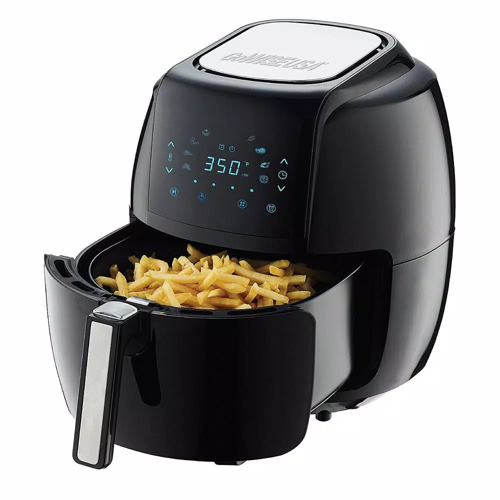 GoWISE USA 8-in-1 5.8 Qt. Black Electric Air Fryer with Recipe Book Air Fryers GoWISE USA 8-in-1 5.8 Qt. Black Electric Air Fryer With Recipe Book -Costway Shop black gowise usa air fryers gw22731 4f 1000