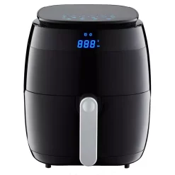 Air Fryers GoWISE USA 5 Qt. Black Air Fryer With Duo Touchscreen Display