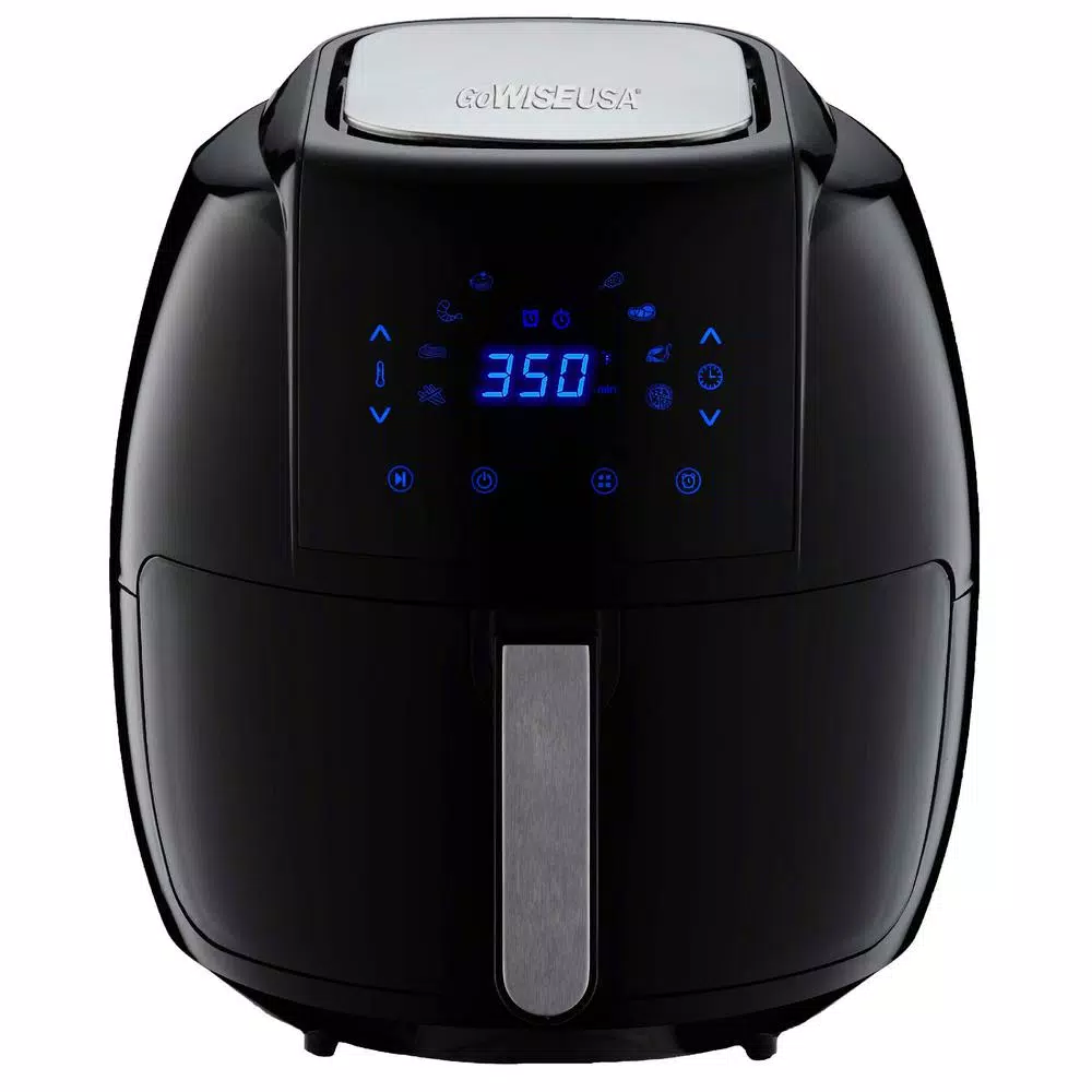 GoWISE USA 8-in-1 7.0 Qt. Black Electric Air Fryer with Recipe Book Air Fryers GoWISE USA 8-in-1 7.0 Qt. Black Electric Air Fryer With Recipe Book -Costway Shop black gowise usa air fryers gw22931 64 1000