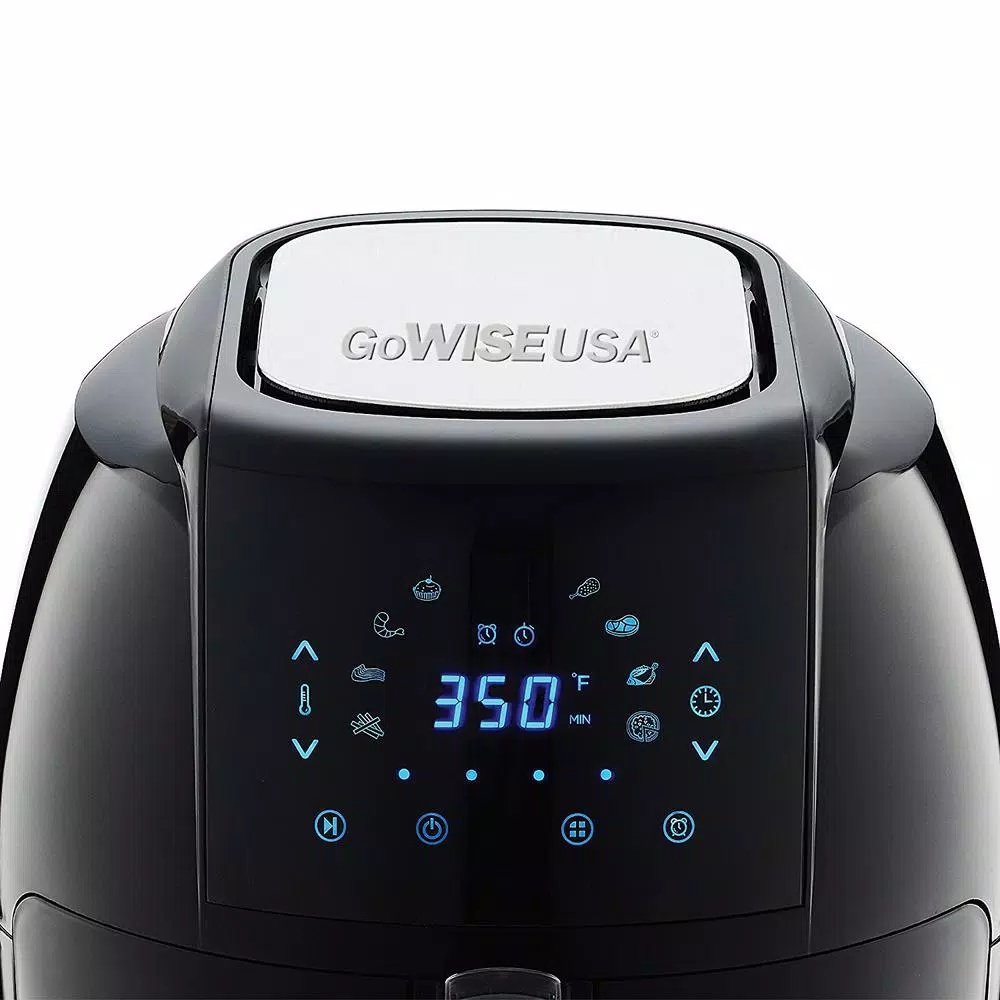 GoWISE USA 8-in-1 7.0 Qt. Black Electric Air Fryer with Recipe Book Air Fryers GoWISE USA 8-in-1 7.0 Qt. Black Electric Air Fryer With Recipe Book -Costway Shop black gowise usa air fryers gw22931 c3 1000