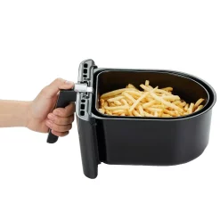 Air Fryers GoWISE USA 4 Qt. Black Electric Air Fryer With See Through Window And 8-Presets -Costway Shop black gowise usa air fryers gw22953 fa 1000