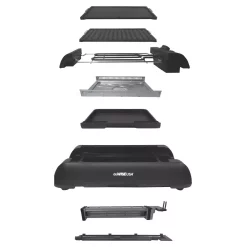 Electric Skillets & Indoor Grills GoWISE USA 2-in-1 149 Sq. In. Black Smokeless Indoor Grill With Interchangeable Plates 5 Electric Skillets & Indoor Grills GoWISE USA 2-in-1 149 Sq. In. Black Smokeless Indoor Grill With Interchangeable Plates -Costway Shop black gowise usa indoor grills gw88000 1f 1000