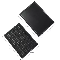 Electric Skillets & Indoor Grills GoWISE USA 2-in-1 149 Sq. In. Black Smokeless Indoor Grill With Interchangeable Plates 4 Electric Skillets & Indoor Grills GoWISE USA 2-in-1 149 Sq. In. Black Smokeless Indoor Grill With Interchangeable Plates -Costway Shop black gowise usa indoor grills gw88000 4f 1000