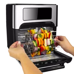 Toasters GoWISE USA 1700W 12.7 Quart Air Fryer Toaster Oven Select With Rotisserie And Dehydrator Features And Accessories, Black 6 Toasters GoWISE USA 1700W 12.7 Quart Air Fryer Toaster Oven Select With Rotisserie And Dehydrator Features And Accessories, Black -Costway Shop black gowise usa toaster ovens gw46690 44 1000