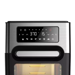 Toasters GoWISE USA 1700W 12.7 Quart Air Fryer Toaster Oven Select With Rotisserie And Dehydrator Features And Accessories, Black 4 Toasters GoWISE USA 1700W 12.7 Quart Air Fryer Toaster Oven Select With Rotisserie And Dehydrator Features And Accessories, Black -Costway Shop black gowise usa toaster ovens gw46690 4f 1000