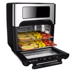 Toasters GoWISE USA 1700W 12.7 Quart Air Fryer Toaster Oven Select With Rotisserie And Dehydrator Features And Accessories, Black 7 Toasters GoWISE USA 1700W 12.7 Quart Air Fryer Toaster Oven Select With Rotisserie And Dehydrator Features And Accessories, Black -Costway Shop black gowise usa toaster ovens gw46690 fa 1000