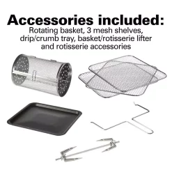 Air Fryers Hamilton Beach 11 Qt. Black Digital Air Fryer With Rotisserie And Rotating Basket -Costway Shop black hamilton beach air fryers 35070 fa 1000