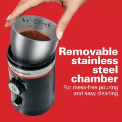 Coffee Makers Hamilton Beach Custom Grind 5 Oz. Black Blade Coffee Grinder -Costway Shop black hamilton beach coffee grinders 80393 4f 1000