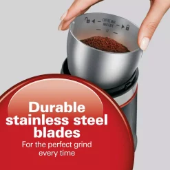 Coffee Makers Hamilton Beach Custom Grind 5 Oz. Black Blade Coffee Grinder -Costway Shop black hamilton beach coffee grinders 80393 c3 1000