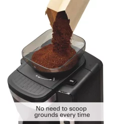 Coffee Makers Hamilton Beach 12-Cup Black Auto Grounds Dispensing Coffee Maker -Costway Shop black hamilton beach drip coffee makers 45400 fa 1000