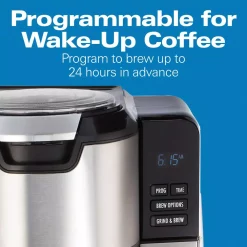 Coffee Makers Hamilton Beach 12-Cup Black Programmable Grind And Brew Coffee Maker 7 Coffee Makers Hamilton Beach 12-Cup Black Programmable Grind And Brew Coffee Maker -Costway Shop black hamilton beach drip coffee makers 45505 44 1000