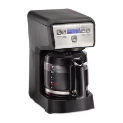 Coffee Makers Hamilton Beach Compact 12-Cup Black Programmable Drip Coffee Maker -Costway Shop black hamilton beach drip coffee makers 46200 4f 1000