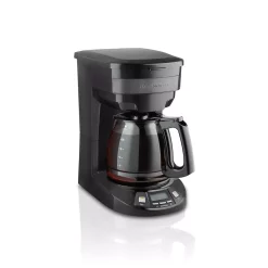 Coffee Makers Hamilton Beach 12-Cup Black Stainless Programmable Drip Coffee Maker -Costway Shop black hamilton beach drip coffee makers 46293 c3 1000