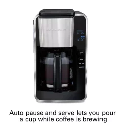 Coffee Makers Hamilton Beach 12-Cup Black Programmable Easy Access Deluxe Coffee Maker -Costway Shop black hamilton beach drip coffee makers 46320 1f 1000