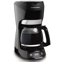 Coffee Makers Hamilton Beach 12-Cup Black With Digital Clock Drip Coffeemaker With Digital Clock -Costway Shop black hamilton beach drip coffee makers 49467 44 1000