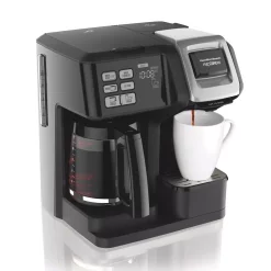 Coffee Makers Hamilton Beach FlexBrew 12-Cup Black Drip Coffee Maker With Built-In Timer -Costway Shop black hamilton beach drip coffee makers 49976 76 1000