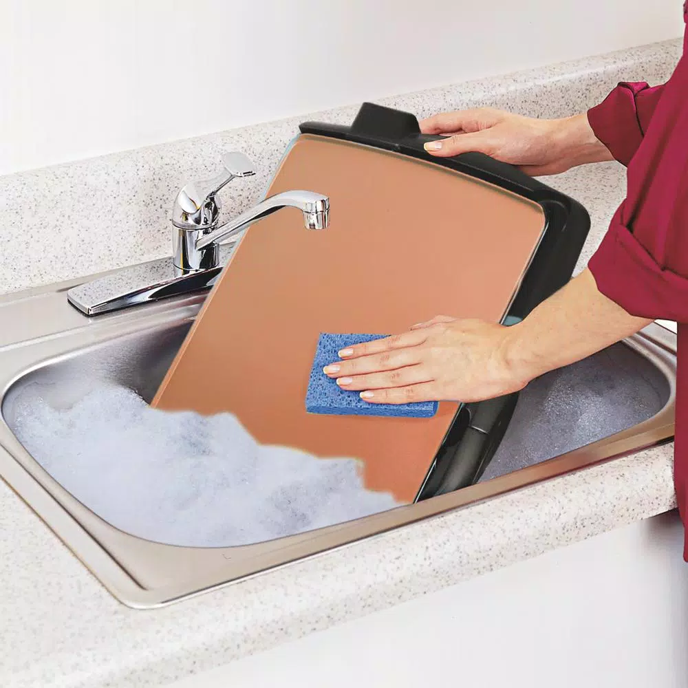 Electric Skillets & Indoor Grills Hamilton Beach 200 Sq In. Black Durathon Ceramic Griddle - Image 2