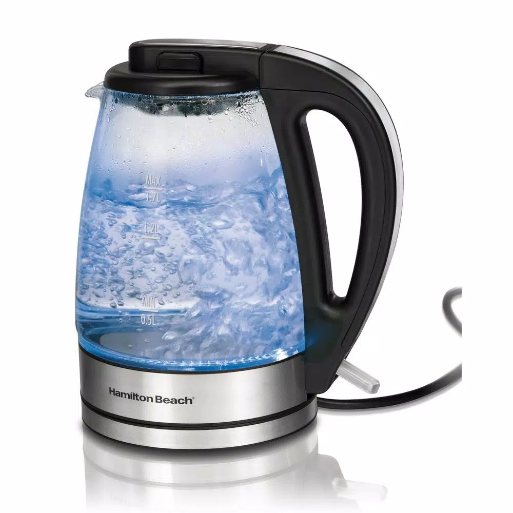 Hamilton Beach 7-Cup Black Glass Kettle Electric Electric Kettles Hamilton Beach 7-Cup Black Glass Kettle Electric -Costway Shop black hamilton beach electric kettles 40865 4f 1000