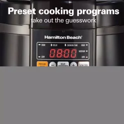 Cookers Hamilton Beach Multi-Function 6 Qt. Black Electric Pressure Cooker 7 Cookers Hamilton Beach Multi-Function 6 Qt. Black Electric Pressure Cooker -Costway Shop black hamilton beach electric pressure cookers 34501 fa 1000