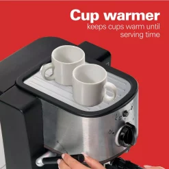 Coffee Makers Hamilton Beach 2-Cup Stainless Steel Automatic Espresso Machine With Milk Frother 6 Coffee Makers Hamilton Beach 2-Cup Stainless Steel Automatic Espresso Machine With Milk Frother -Costway Shop black hamilton beach espresso machines 40792 44 1000