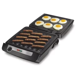 Electric Skillets & Indoor Grills Hamilton Beach 3-in-1 Black Multi Grill -Costway Shop black hamilton beach indoor grills 25600 c3 1000