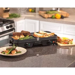 Electric Skillets & Indoor Grills Hamilton Beach 3 In 1 180 Sq. In. Black Indoor Grill With Removable Grids 15 Electric Skillets & Indoor Grills Hamilton Beach 3 In 1 180 Sq. In. Black Indoor Grill With Removable Grids -Costway Shop black hamilton beach indoor grills 38546 76 1000