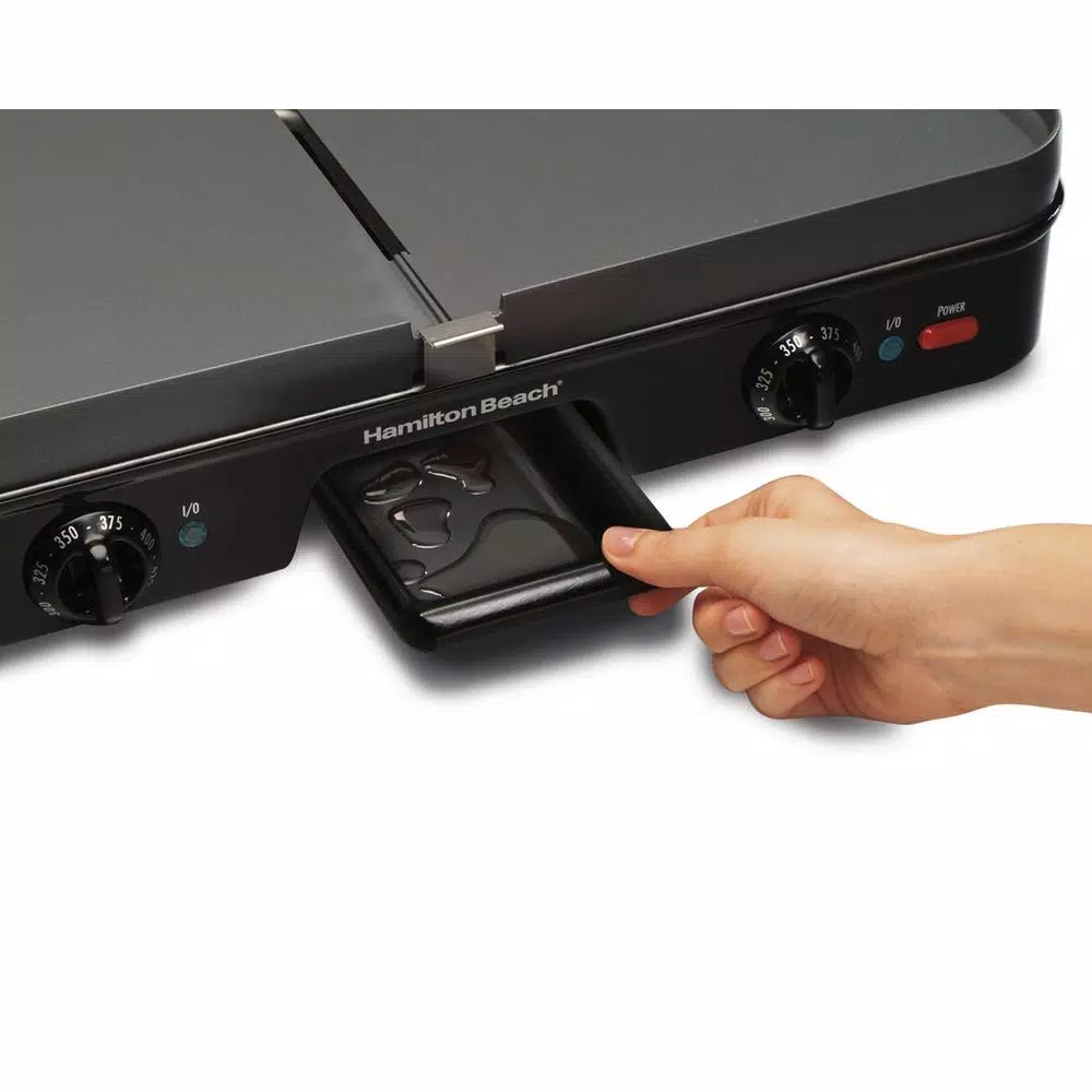 Electric Skillets & Indoor Grills Hamilton Beach 3 In 1 180 Sq. In. Black Indoor Grill With Removable Grids 8 Electric Skillets & Indoor Grills Hamilton Beach 3 In 1 180 Sq. In. Black Indoor Grill With Removable Grids - Image 6