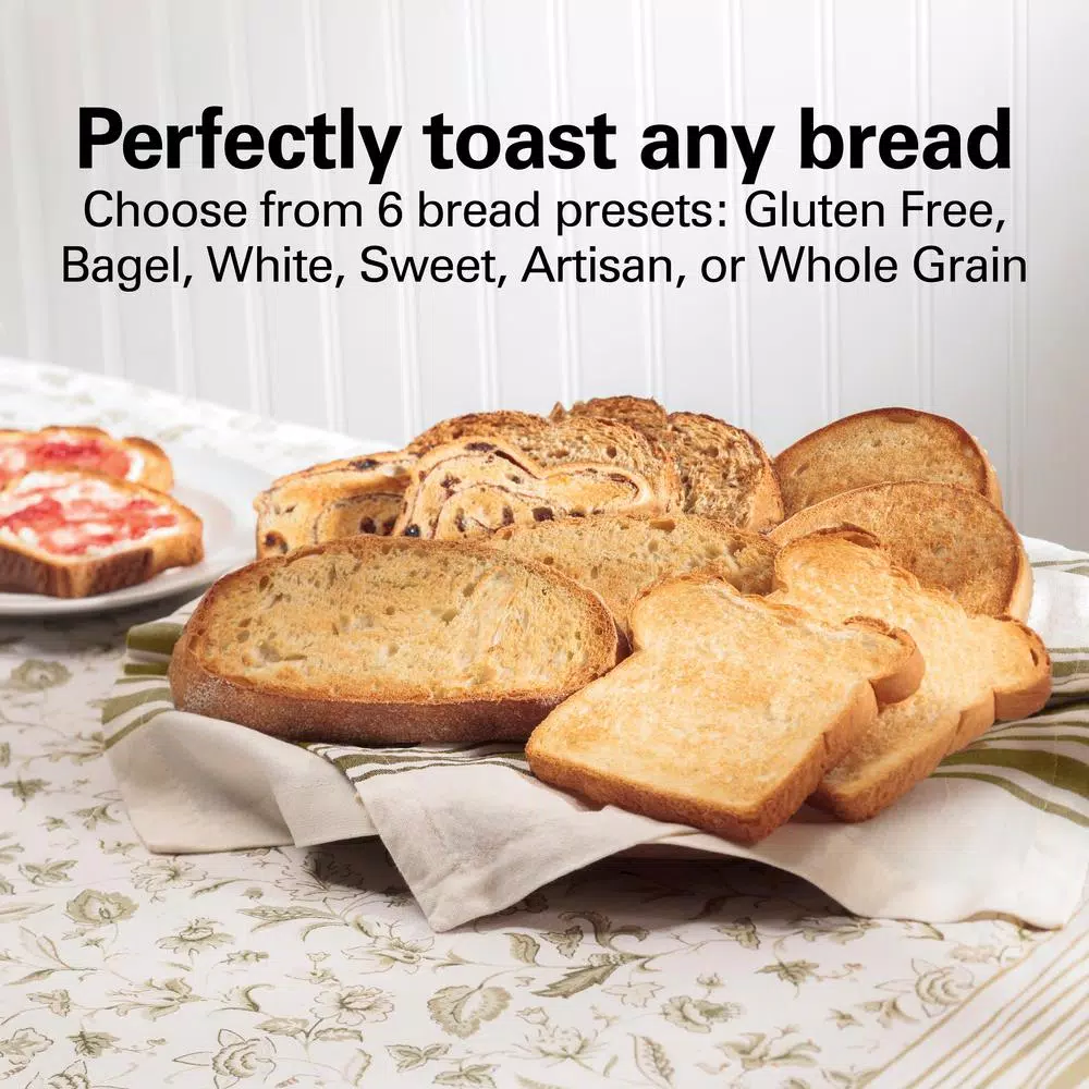 Hamilton Beach Expert Toast 900 W 2-Slice Black and Stainless Steel Wide Slot Toaster Toasters Hamilton Beach Expert Toast 900 W 2-Slice Black And Stainless Steel Wide Slot Toaster -Costway Shop black hamilton beach pop up toasters 22994 4f 1000