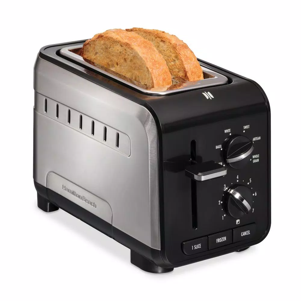 Hamilton Beach Expert Toast 900 W 2-Slice Black and Stainless Steel Wide Slot Toaster Toasters Hamilton Beach Expert Toast 900 W 2-Slice Black And Stainless Steel Wide Slot Toaster -Costway Shop black hamilton beach pop up toasters 22994 c3 1000